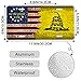 Smoaffly Don't Tread On Me License Plate,American Flag Decorative Car Front,Metal Plate,Vanity Tag,Aluminum Noverlty License Plate for Men/Women/Boy/Girls Car 6×12 Inch