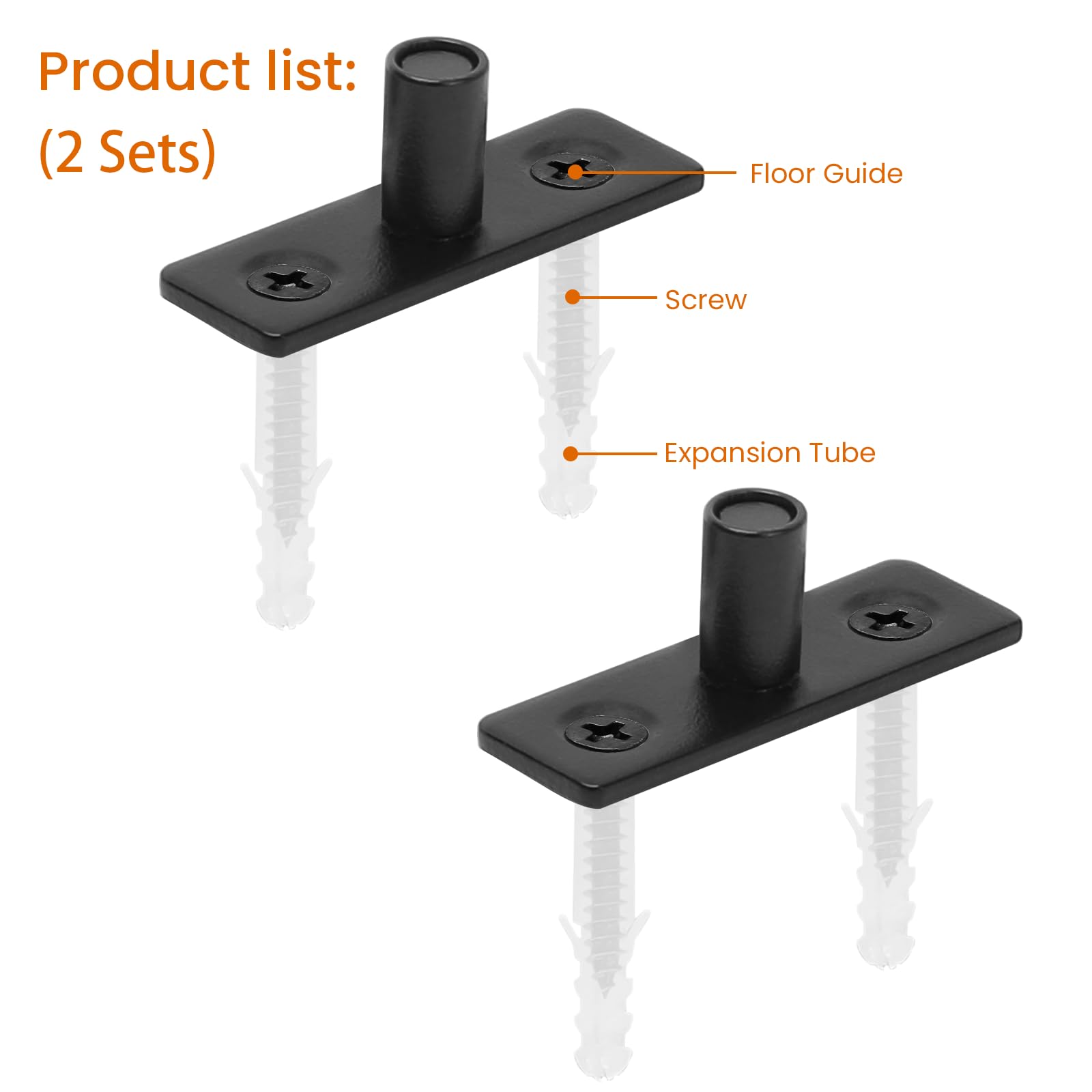 Snapklik.com : Barn Door Floor Guide, Sliding Door Roller Guide For ...