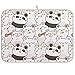 Mata do naczyń 46 x 61 cm panda uroczy kreskówka miś i panda mata do suszenia naczyń do kuchni z wiszącą pętlą mata do suszenia naczyń szybkoschnąca mata do kuchni, lady, naczynia