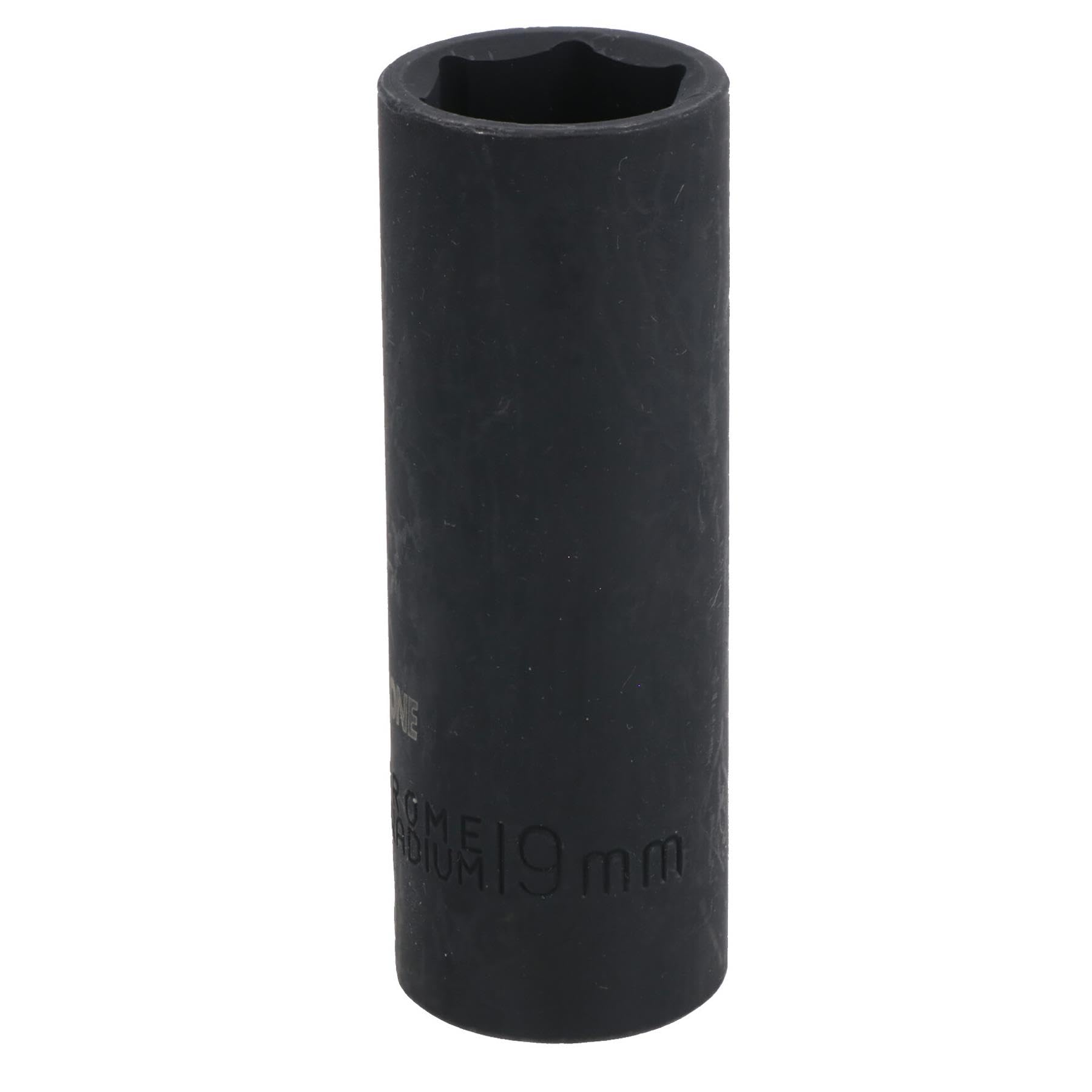 19mm Deep Metric Impact Impacted Socket 6 Sided Single Hex 1/2in Drive