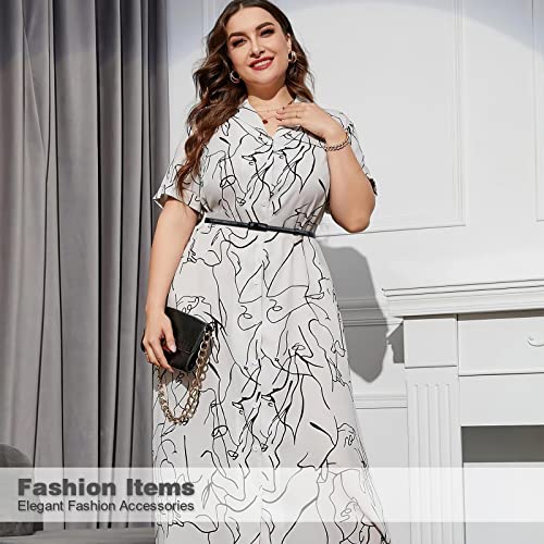 SUOSDEY 4 Pack Thin Belts for Women Skinny Leather Belts with Metal Buckle for Dresses Pants Jeans4