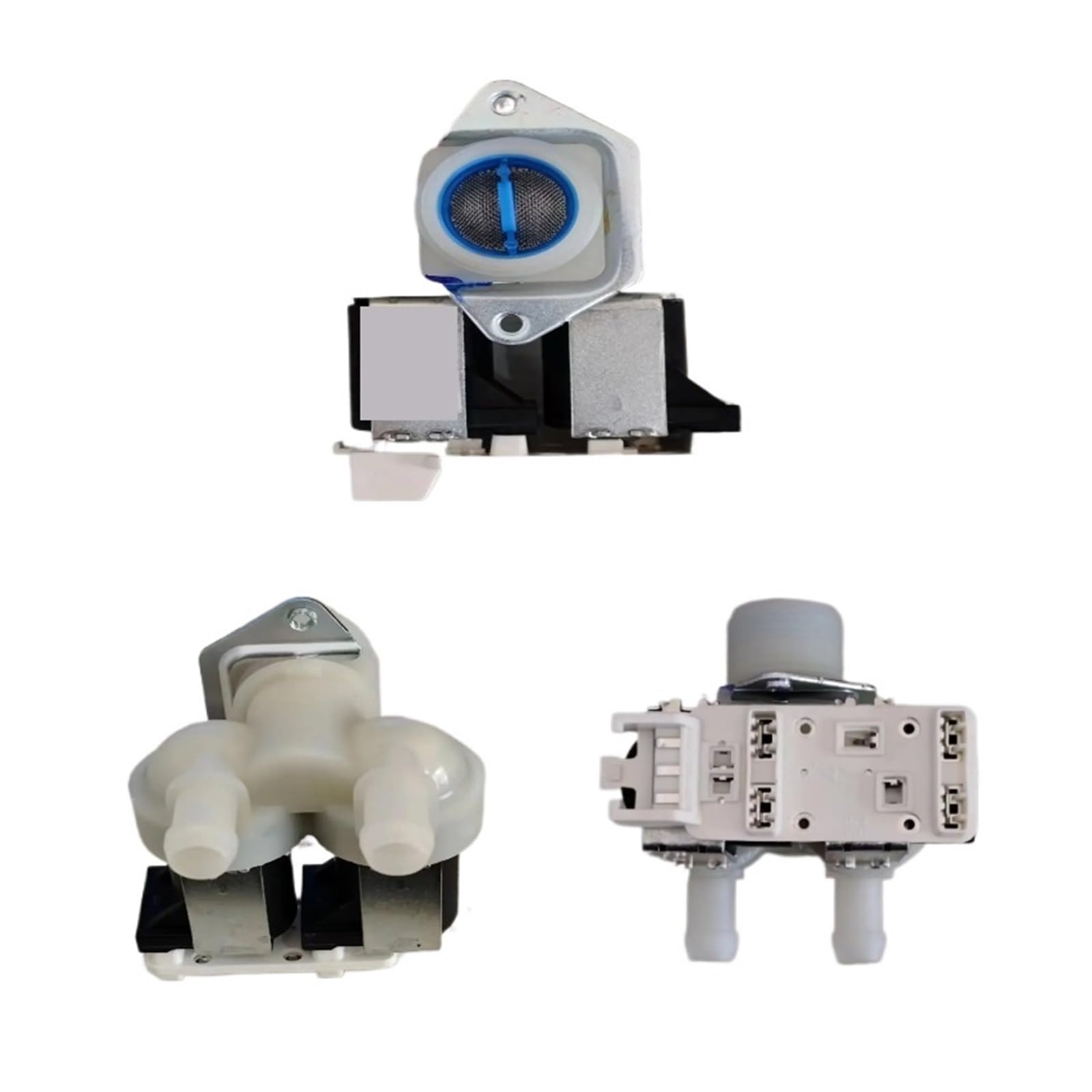 Aixilan One Color Replacement Solenoid Valve, Water Inlet Solenoid Valve Fits,0024000126Bc Washing Machine Double Head Water Inlet Valve