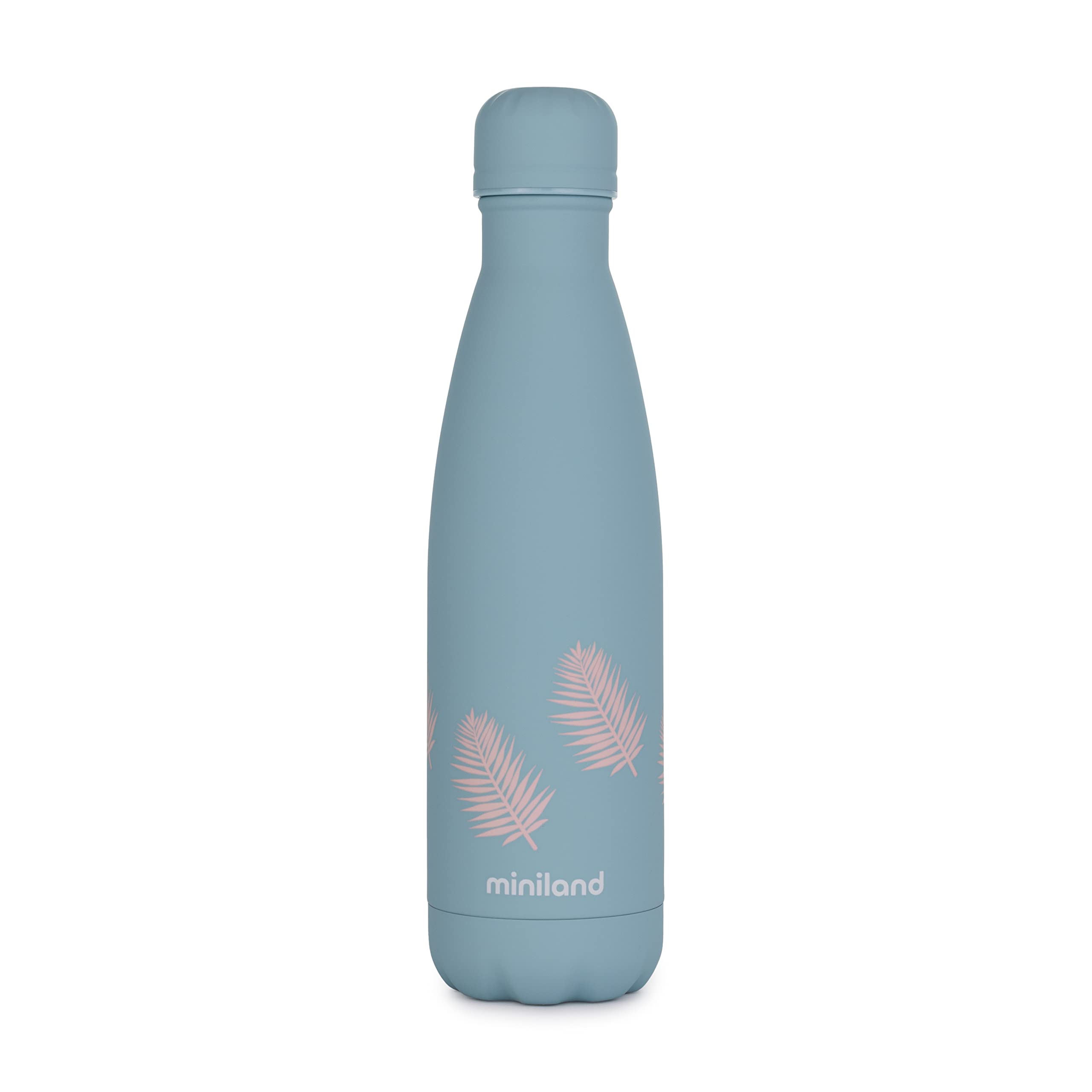 Miniland BOTTLE PALMS 500ML. Hochwertige Isolierflasche, hält Getränke stundenlang heiß oder kalt