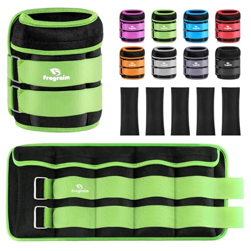 Image of Fragraim Adjustable Ankle Weights 1-3 /4 /5 /6 /8 /10 /12 /15 /20 LBS Pair with Removable Weight for Jogging, Gymnastics, Aerobics, Physical Therapy