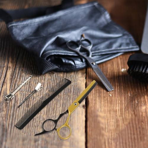 LOLIPPYY 10個 点理美容剪刀 人間工学グリップ採用快適な持ち手 耐久ステンレス製すきばさみ カットシザー 散髪用バーバーコーム ヘアカット