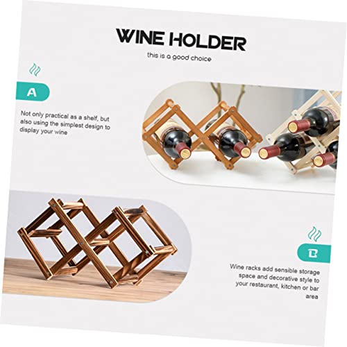 Soporte de madera para botellas de vino, ahorro de espacio miniatura 2
