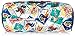 Vera Bradley Women's Cotton Medium Zip Cosmetic Makeup Organizer Bag, Cuban Stamps, One Size