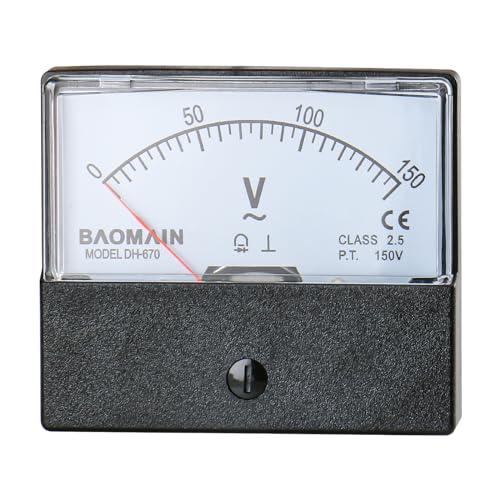 BAOMAIN DH-670 AC 0-150V Class 2.5 Analog Panel Volt Meter