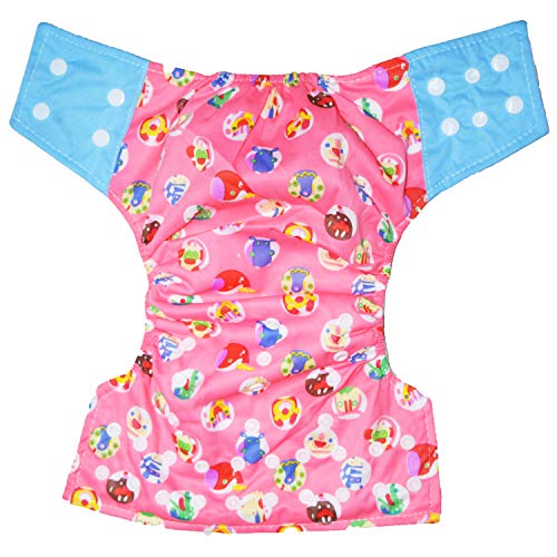 Image of Babymoon (SET of 3-1 Cloth Diaper with 2 5Layesr Bamboo Insert) Premium Adjustable Reusable Washable Cloth Diaper for Baby