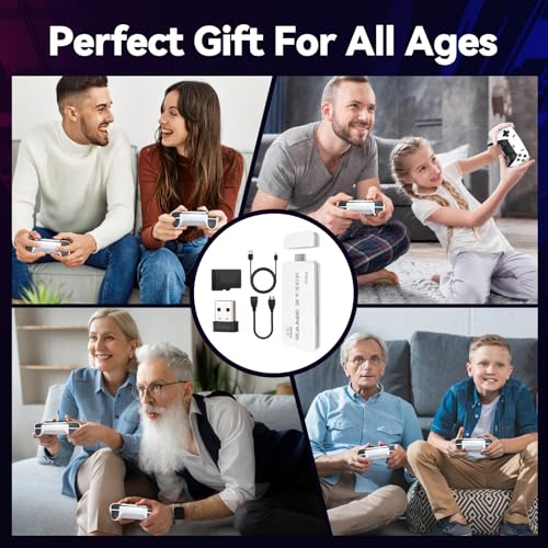 2025 Upgraded Retro Gaming Console, 4K HDMI Video Game Consoles with 40,000+ Games & 23 Emulators, Plug and Play Video Gaming Stick (128G) - Image 8