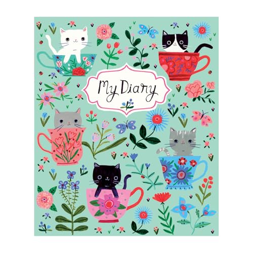 Mudpuppy Teacup Kittens Locked Diary for Kids – Includes a Lock and 2 Keys, Measures 6.5” x 5.5” – Diary Journal with Fun Cover Designs, 192 Pages, Ideal for Ages 4+ image 5