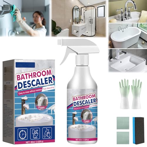 Stubborn - Limpiador de manchas, espuma descalcificadora de baño, spray limpiador de espuma multiusos para baño, potente limpiador de ducha de cal, adecuado para limpiadores de baño y cocina (1)