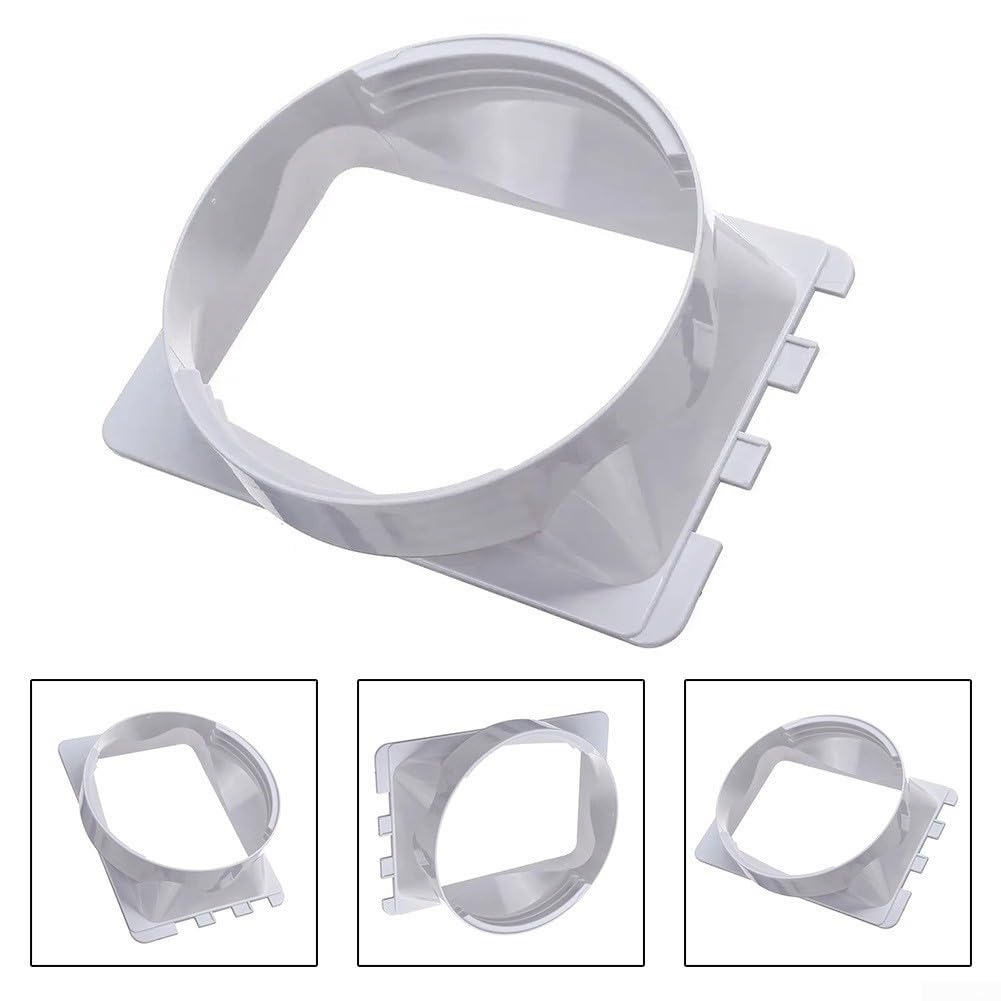 Tragbarer Klimaanlagen-Abluftschlauchadapter, 15 cm Rohrverbinder, Abluftschlauchk-Schnittstelle, quadratische Schnittstelle, Abluftschlauchverbinder