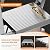 12 Step Ladder with Handrail,Folding Stainless Steel Heavy Duty Step Stool,Step Ladders with Anti-Slip Widen Aluminum Pedals,Sponge Handrail,Safe-Lock Design,Tall Kitchen/Closet Step Ladder
