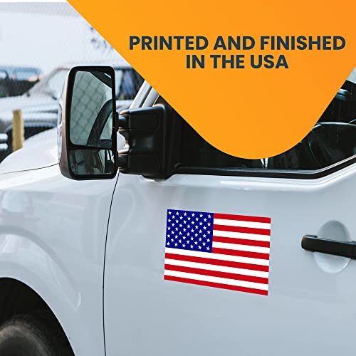 Image of Magnet Me Up American Flag Magnet Decal, 5x8 inches, Red, White, and Blue, Heavy Duty Automotive Magnet for Cars, Trucks, SUV, Lockers, or Any Other Magnetic Surface