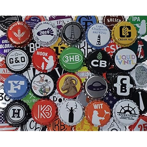 Assorted Craft Beer Bottle Caps, No Dents Cover
