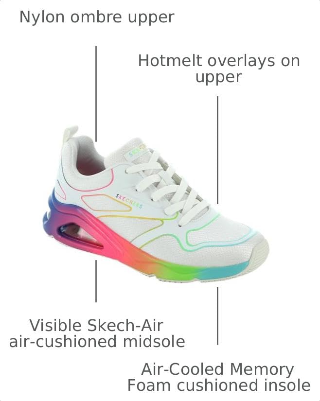 Image of Skechers Womens Tres-air Uno - Rainbow Roads