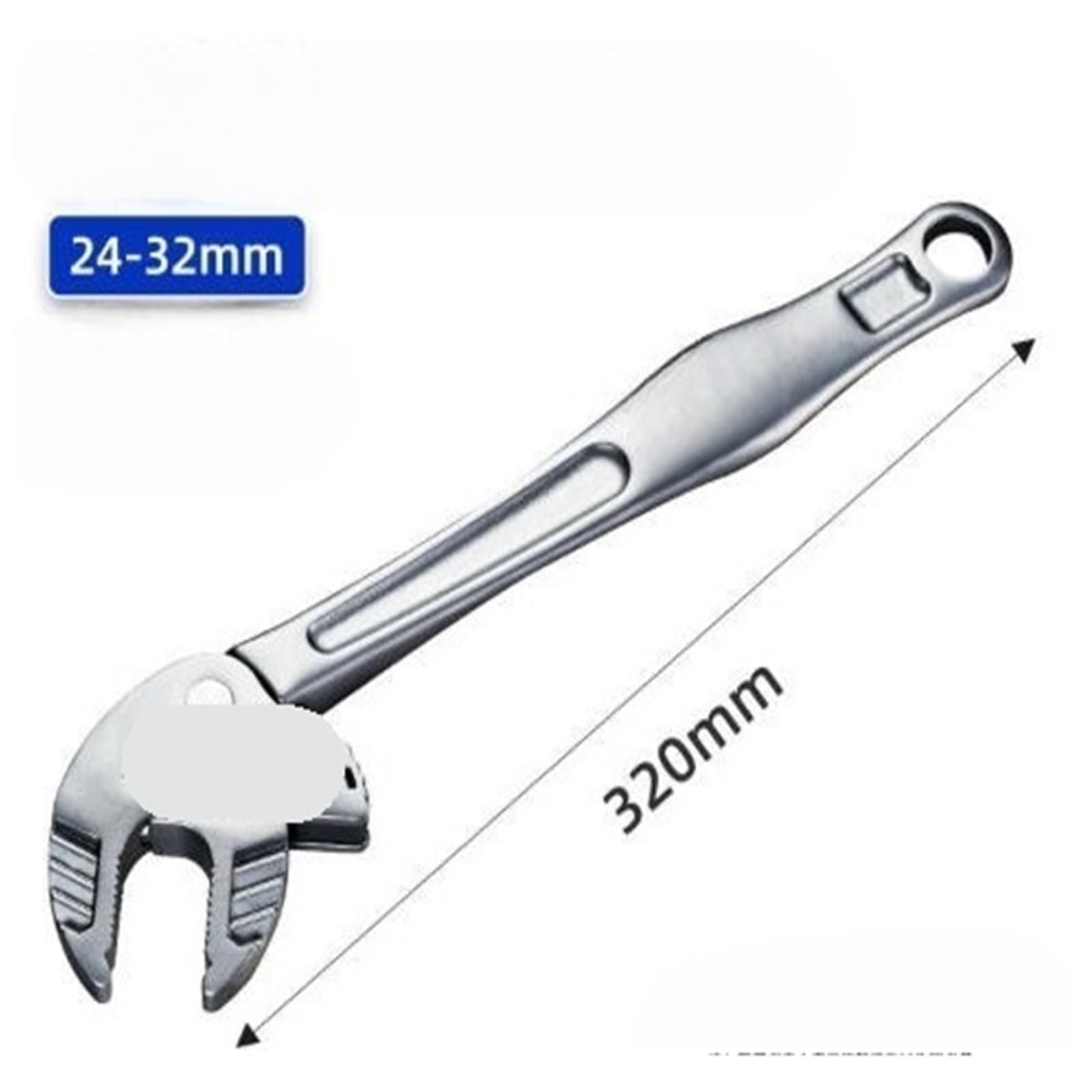 Pinza a Pappagallo Chiave industriale for artigli di granchio for impieghi gravosi, strumento a ganascia larga con cricchetto autoregolante for la produzione tubazioni automobilistiche(1PC 24-32mm)