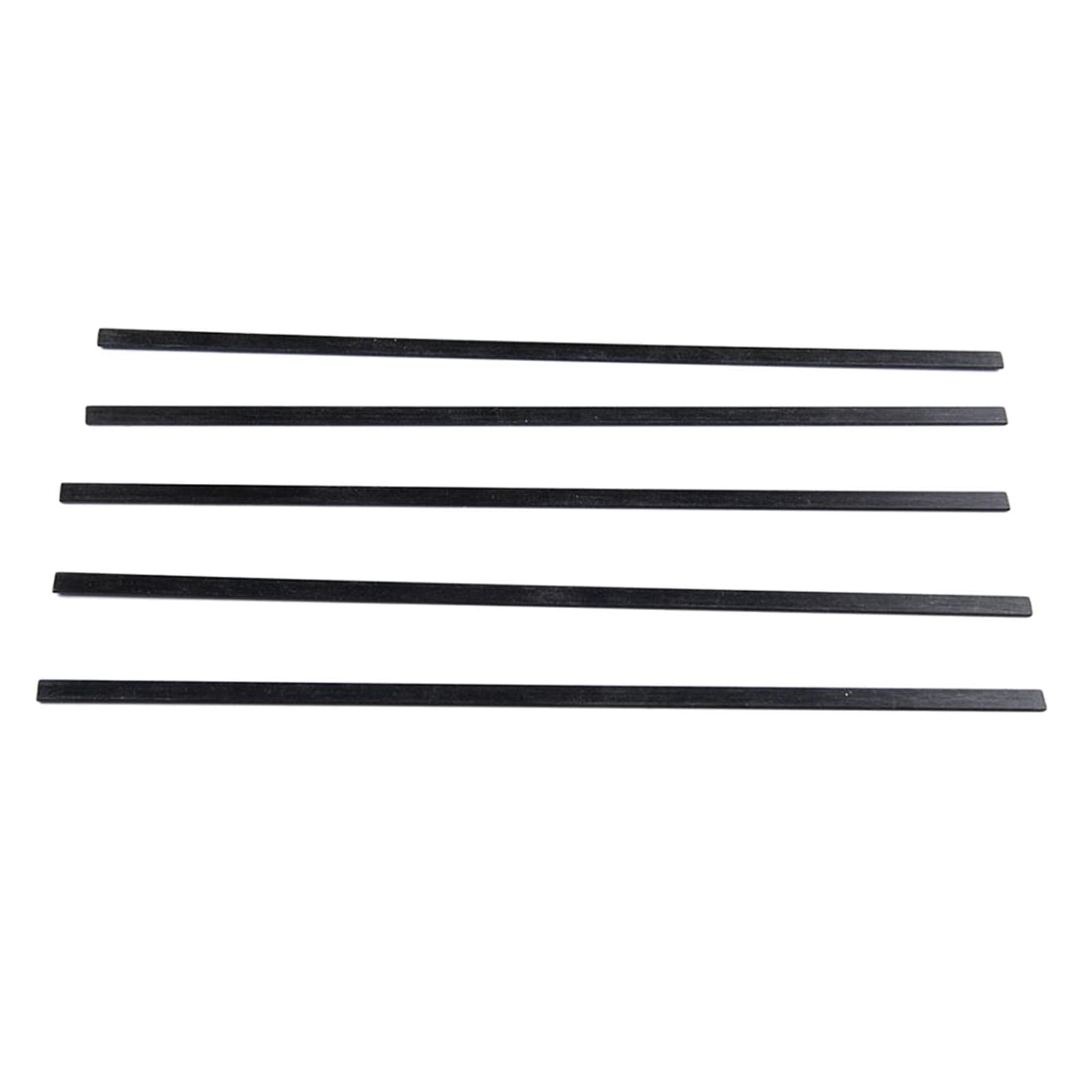 5 Stück Kohlefaser-Streifen für ferngesteuerte Fahrzeuge, Drachenzubehör, 5 Stück, 0,5 x 3 x 400 mm