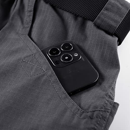 Image of Tactical Workout Shorts for Men Outdoor Casual Quick Dry Hiking Cargo Shorts with Multi Pockets 28-46 (No Belt)