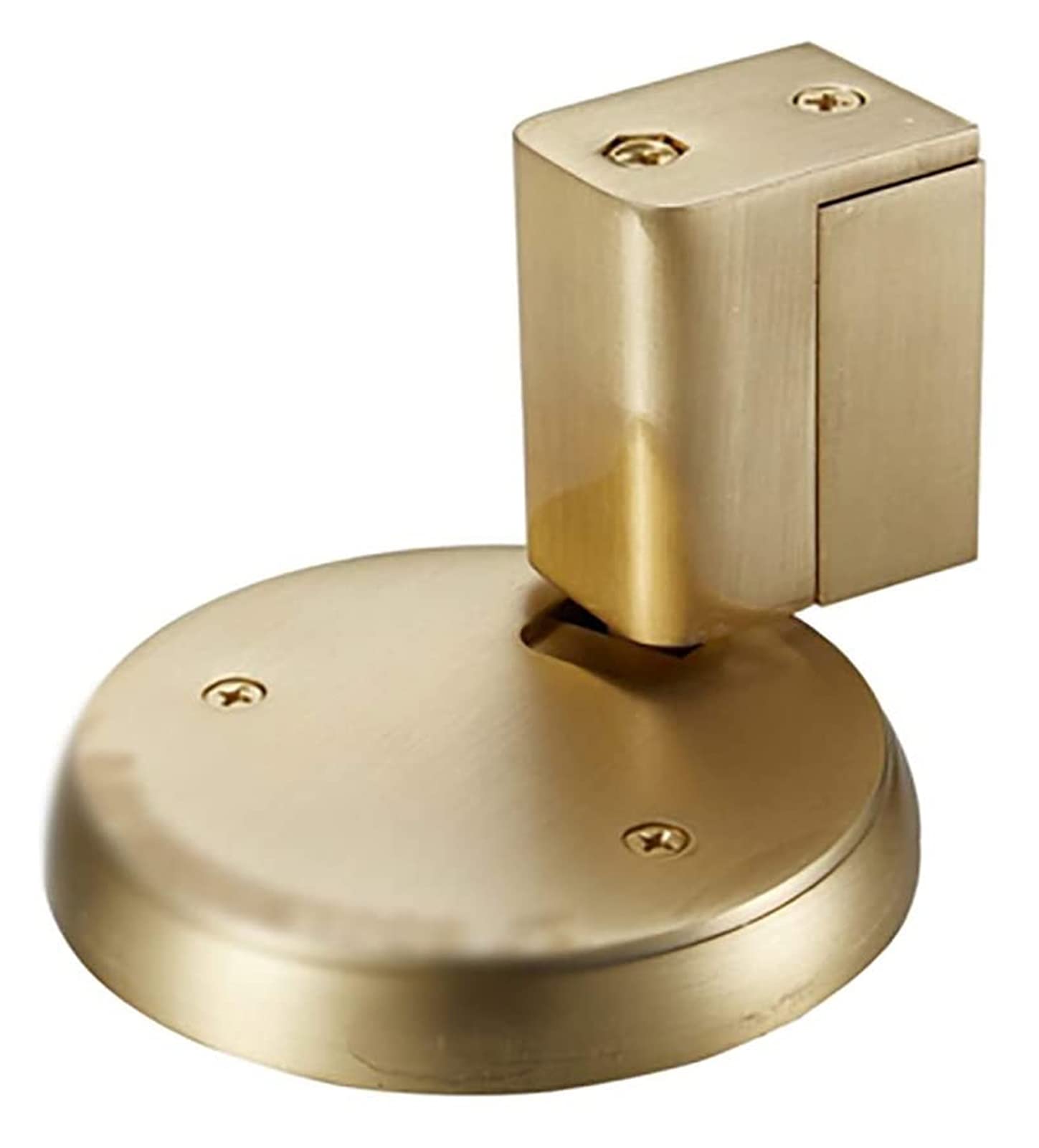 Sbziojhdr Yellow Bronze Door Stop， Zinc Alloy No Need To Drill Non-Magnetic Thrust Household Anti-Collision Wall Protector Easy To Install(Yellow Bronze)
