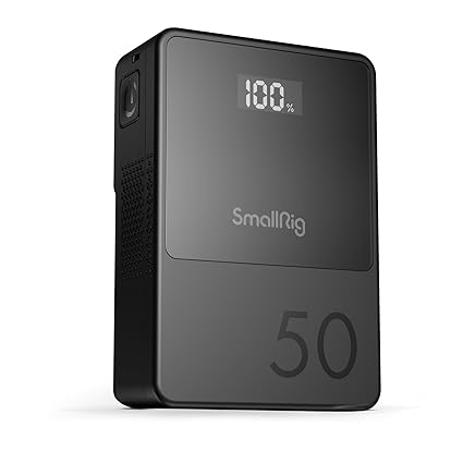 SmallRig Mini V Lock/V Mount Battery, 50Wh 14.8V 3400mAh Supports PD USB-C 45W Fast Charger w/D-TAP, USB-A, USB-C, Dual DC Ports, for Camera, Camcorder, Monitor, LED Light - 3579