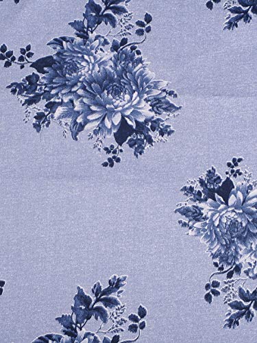 Image of Swayam Set of 2 Mercerized Cotton Bolster Cover | 30x30 Inch | Soft Breathable Masnad Cover 250TC | Durable & Washable | Floral Print Bolster Cover for Diwan, Bed & Sofa - Blue