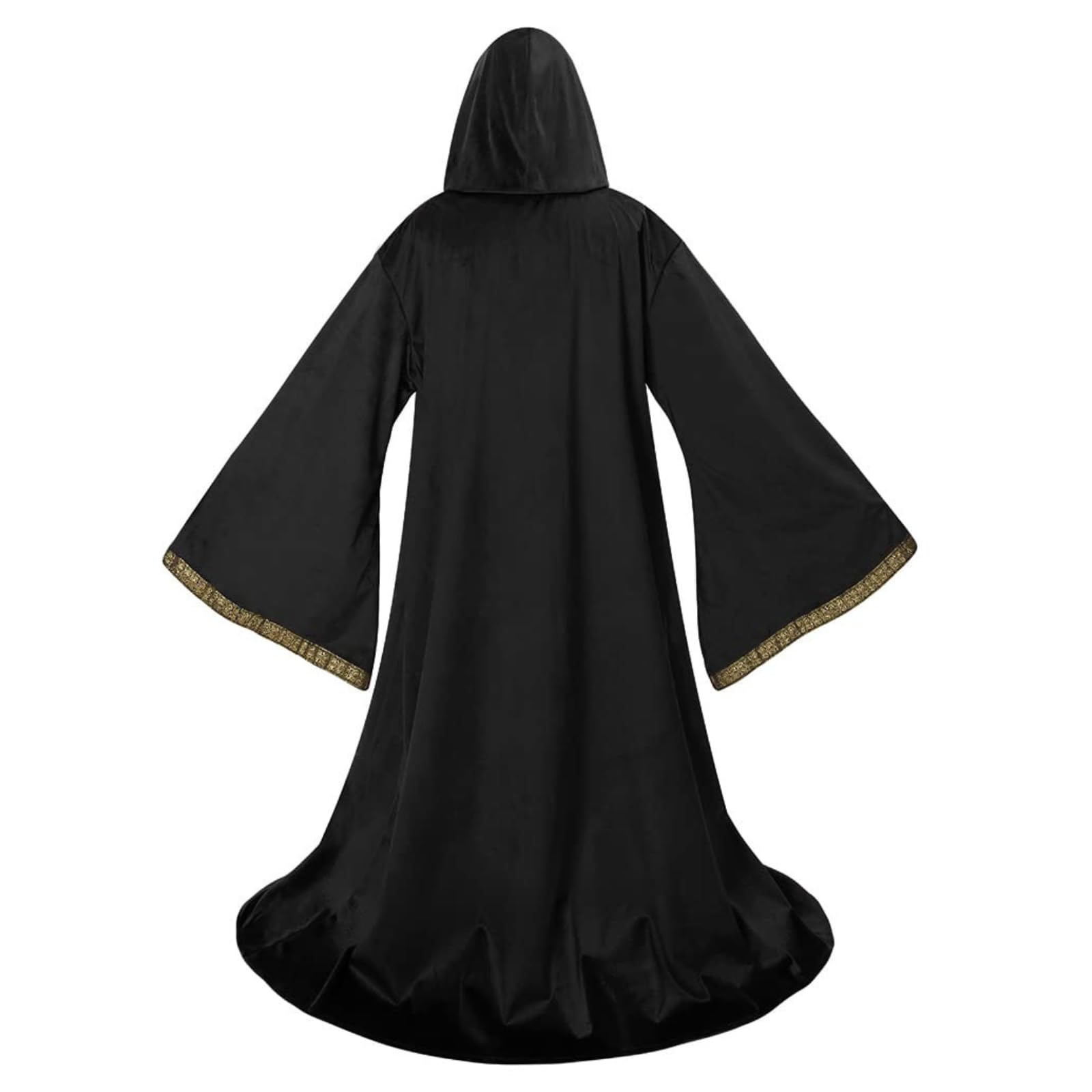 Mystic Adult Wizard Robe with Dutch Velvet,Medieval Knight Hooded Cloak - Image 3