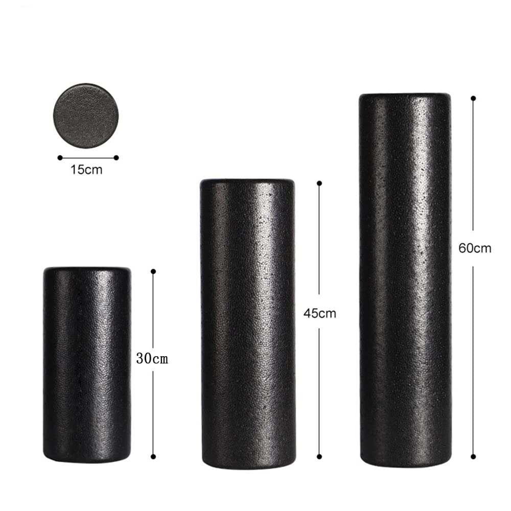 3Größen Pilates Foam Roller Schwarz Yoga Foam Roller Trainingsgeräte Massage Roller Body Für Frauen Männer