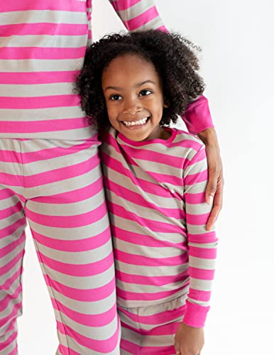 Leveret Kids Pajamas Boys & Girls Striped 2 Piece Pajama Set 100% Cotton (Size 2-14 Years)2
