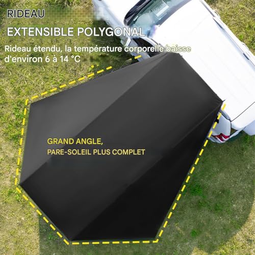 Abri solaire pour extérieur SUV et berline, la solution contre la pluie - 3