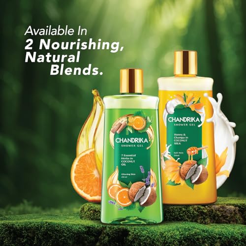Image of Chandrika Shower Gel 7 Essential herbs and coconut oil 250ml