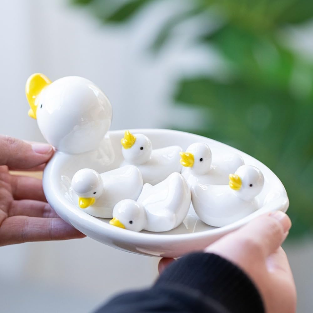 Amazon.com: Ceramic Cute Yellow Duck Chopsticks Holder Miniature