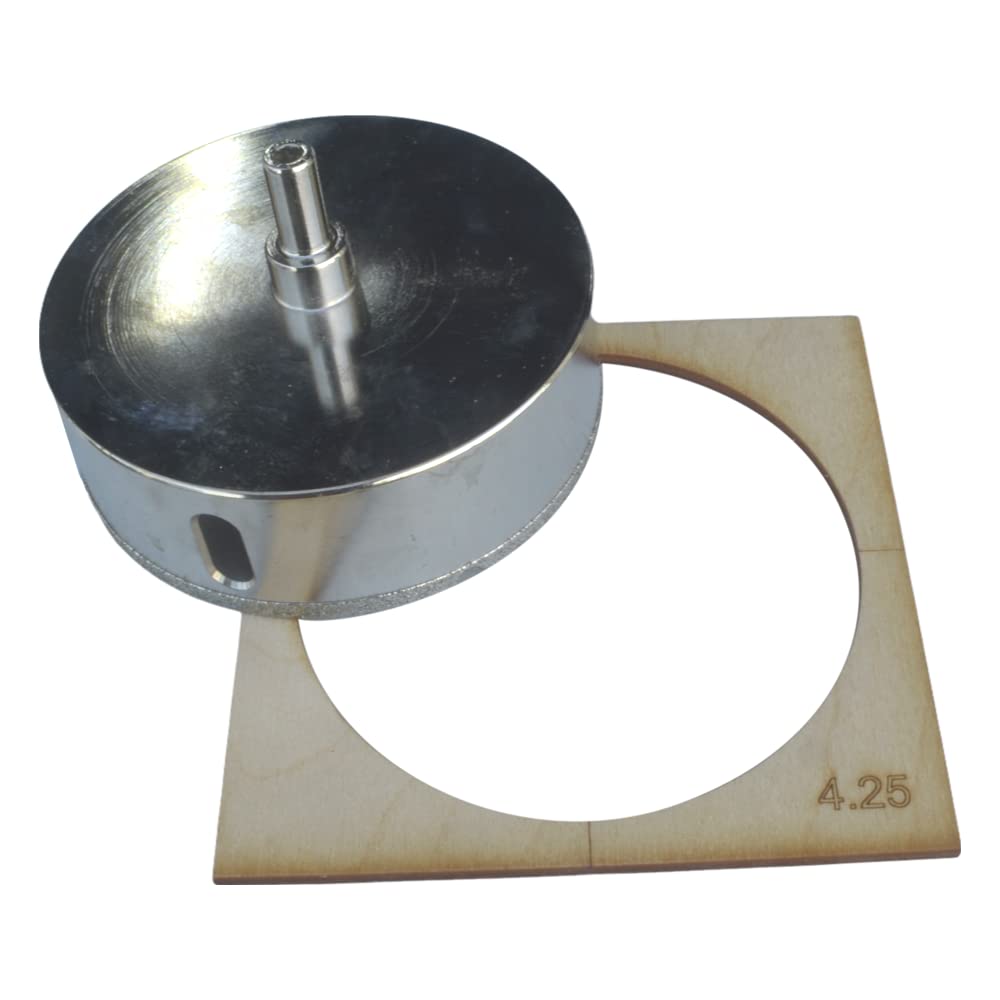 4 1/4" Hole Saw for Tile 4 1/4 inch For Shower Diverter Valve 108mm Diamond Tipped Hole Saw for Tile Porcelain and 4 1/4 inch Hole Saw for Tile Guide 4 1/4" Diamond HoleSaw for Toilet Flange Pipe 4.25 โ image 1