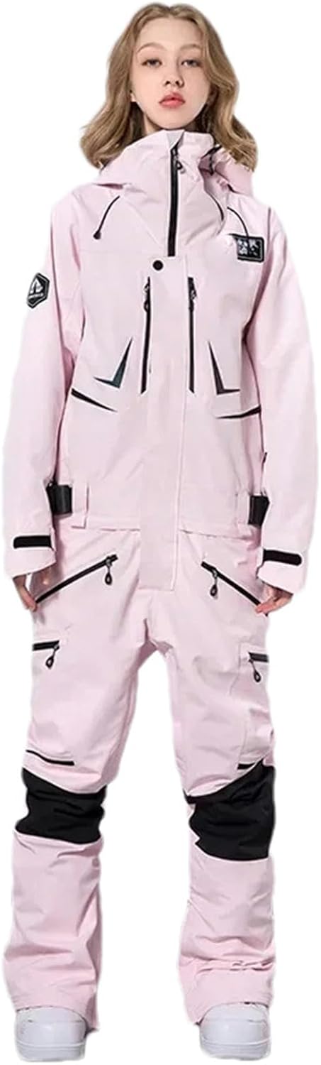 Winter One Piece Ski Suit Men and Women Waterproof Warm Snow Sets Clothes Snowboard Wear Skiing Windproof Snowsuit