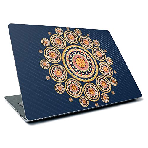 Image of MightySkins Carbon Fiber Skin for Microsoft Surface Laptop 3 13.5 inch (2019) - Summer Mandala,Textured Carbon Fiber Finish,Easy to Apply, Remove, and Change Styles,