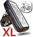 Produktbild FT18-XL Handyhalterung Schutzhülle mit Kabelführung für Fahrrad Wasserdicht kompatibel für: Smartphone unter 6,5 Zoll Display, NAVI GPS iPhone Galaxy etc. Lenkertasche Handyhalter Handytasche