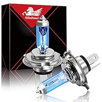 WinPower HS1 35 / 35W 12V Motorrad Halogenscheinwerfer 5000K Warmweiß Superhelle Fernlicht Abblendlicht Doppelscheinwerfer Lampe Glühbirnen, 2 Stück