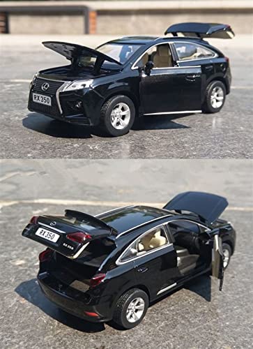 Simulation Alloy Die Cast Mini Car Model Toy Cars 1:32 For Lexus Rx350 Suv Alloy Car Model Diecast & Toy Vehicles Car Sound And Light Collection Kids Toys Gift (Color : Black) #TOP4