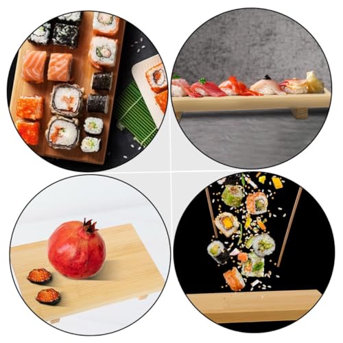 Set de 2 platos sushi estilo japonés 24x15cm 27x18cm miniatura 3