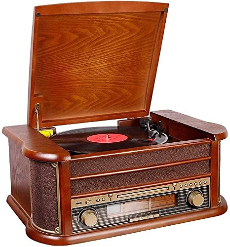 AMZOPDGS Tourne-Disque rétro, Music Box Nostalgic Classic Wood Bluetooth Turntable Bluetooth LP European Record Player… - Les Beatles, Paul McCartney, John Lennon, RIngo Starr, George Harrison AMZOPDGS Tourne-Disque rétro, Music Box Nostalgic Classic Wood Bluetooth Turntable Bluetooth LP European Record Player… – Image 5