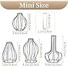 Jeu De 2 Vases Muraux En Verre Transparent Forme Cône - Pour Hydroponie, Décoration Intérieure, Fleurs Fraîches Ou Séchées - 11