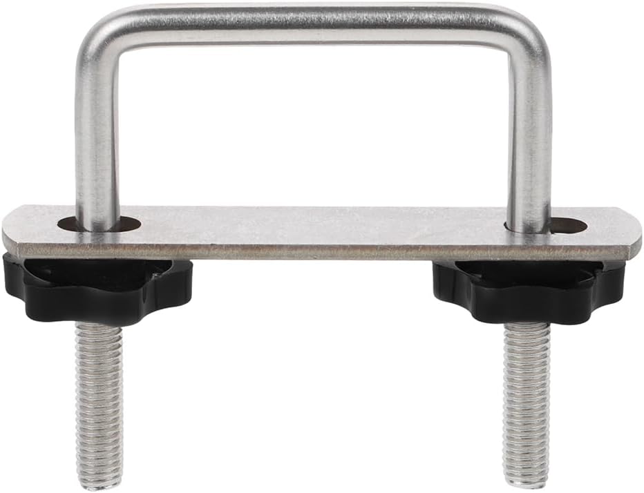 Universal Roof Rack U-Bolt Clamp Car Luggage Rack Clip Secure Bracket for Cargo Carrier and Crossbar Hanger Clips Easy Installation 4.72X3.93X0.78 Inch