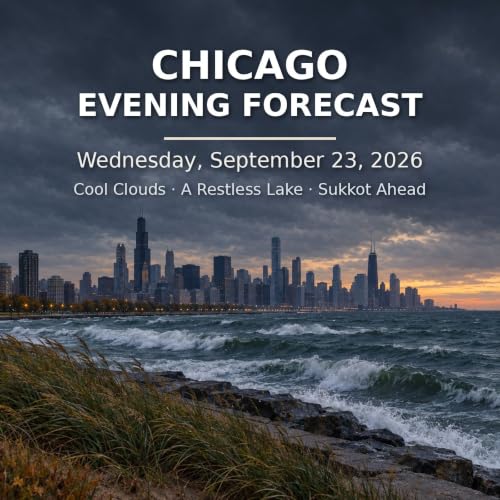 Chicago Evening Forecast for Wednesday, September 23: Cool Clouds, a Restless Lake, and Sukkot Around the Corner