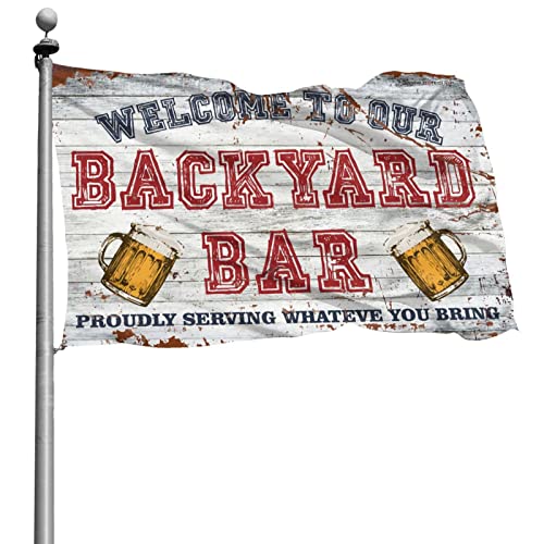 Drapeau de bar de sport COTECI grand format 152x244 décoration murale humour
