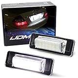 iJDMTOY OEM-Fit 3W Full LED License Plate Light Kit Compatible with Mercedes W202 C-Class, W210 E-Class, CAN-buss Error Free, Powered by 18-Piece Xenon White LED Diodes