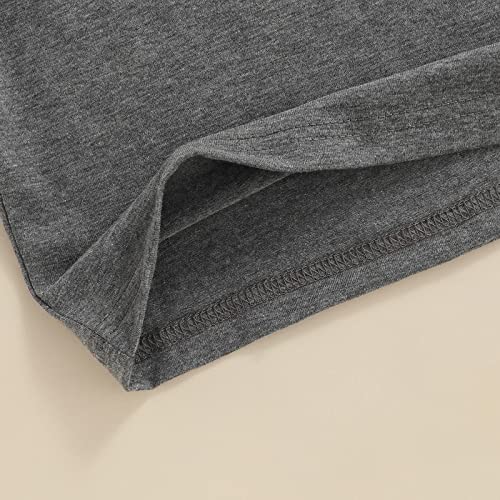 Sdghg LZM-MLEA1B-5B2 Toddler Baby Boy Girl Short Sleeve Letter T-Shirt Tops Solid Color Crewneck Summer Tee Clothes thumb #5