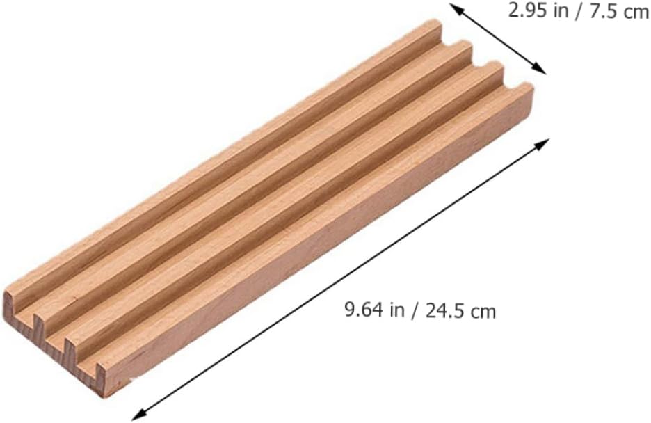 4pcs Wooden Racks for Organizing Cards Natural Wood Display Base Supports Creativity and Hand Fun and Crafting Activities