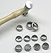 TEXTURING HAMMER with 9 INTERCHANGEABLE HEADS DESIGN TEXTURE METAL WORK TOOL SET
