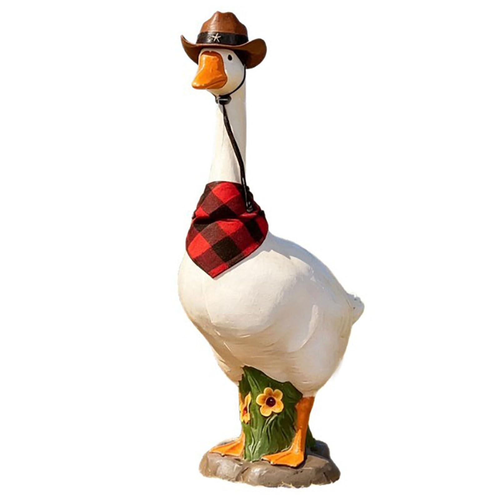 Jelquix Goose Statue, Resin Lifelike Garden Ornament, Weatherproof & Durable, Realistic Country Charm, Versatile Patio Lawn Decor, Large Size